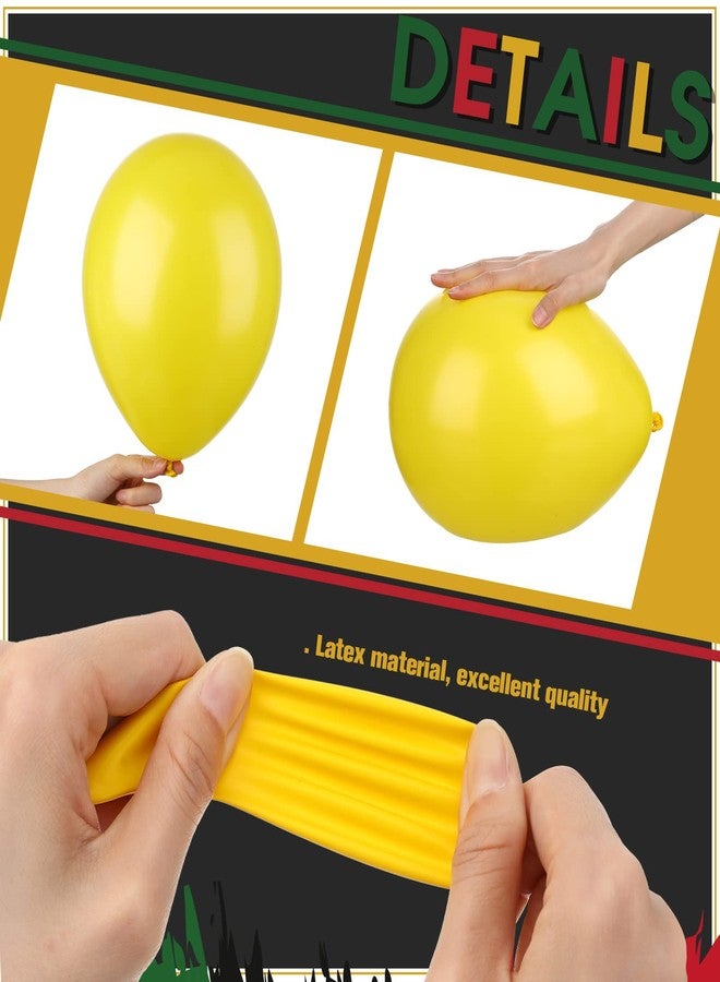 Deekin 130 Pcs Black History Month Balloons Party Decoration Juneteenth Day Garland Arch Patriotic Latex Balloons for Wedding Baby Shower Birthday Party Supply(Yellow, Black, Dark Green, Red, White) - Image 5