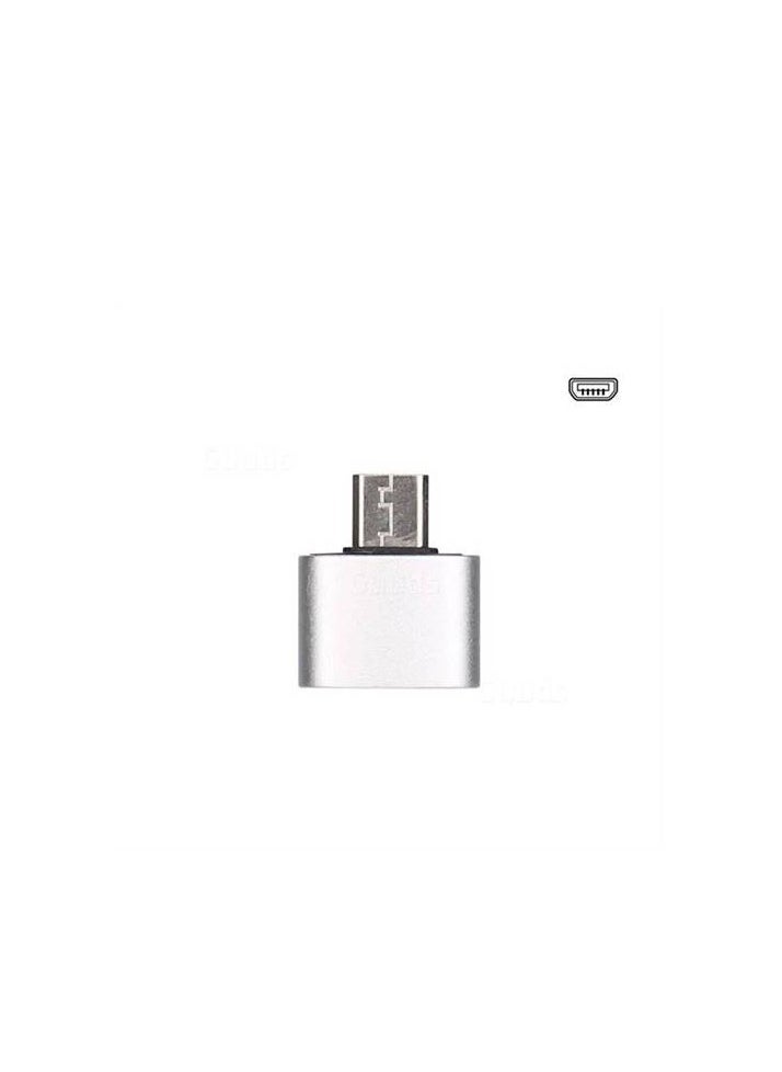 زيرو محول OTG من منفذ USB إلى منفذ ميكرو - فضي  - Image 1