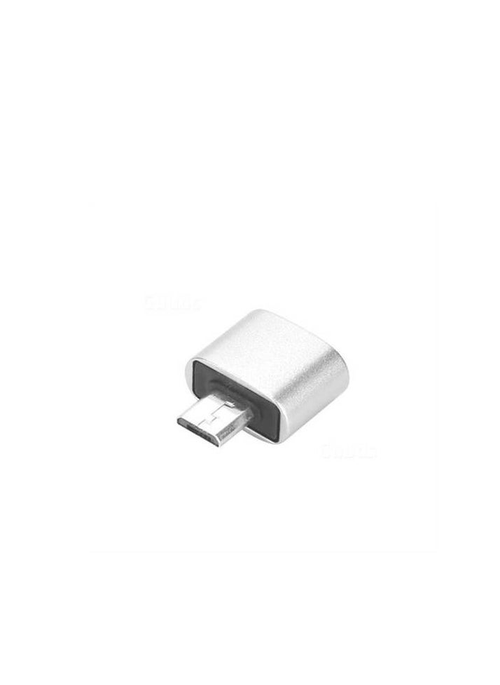 زيرو محول OTG من منفذ USB إلى منفذ ميكرو - فضي  - Image 2