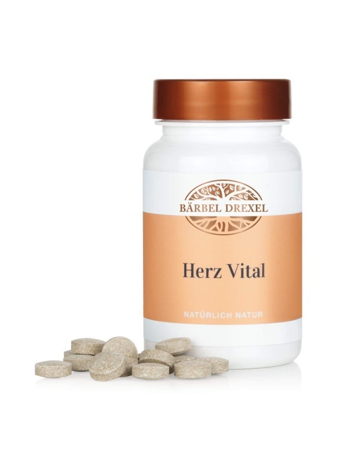 Baerbel-Drexel Heart Vital with Hawthorn, Motherwort, Melissa, Gentian, Magnesium & Vitamins – Pack of 160 Tablets – Supports Blood Pressure, Cardiovascular System, and Blood Vessels - Image 1