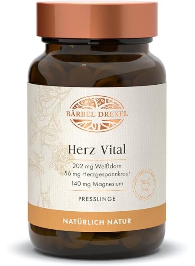 Baerbel-Drexel Heart Vital with Hawthorn, Motherwort, Melissa, Gentian, Magnesium & Vitamins – Pack of 160 Tablets – Supports Blood Pressure, Cardiovascular System, and Blood Vessels - Image 4