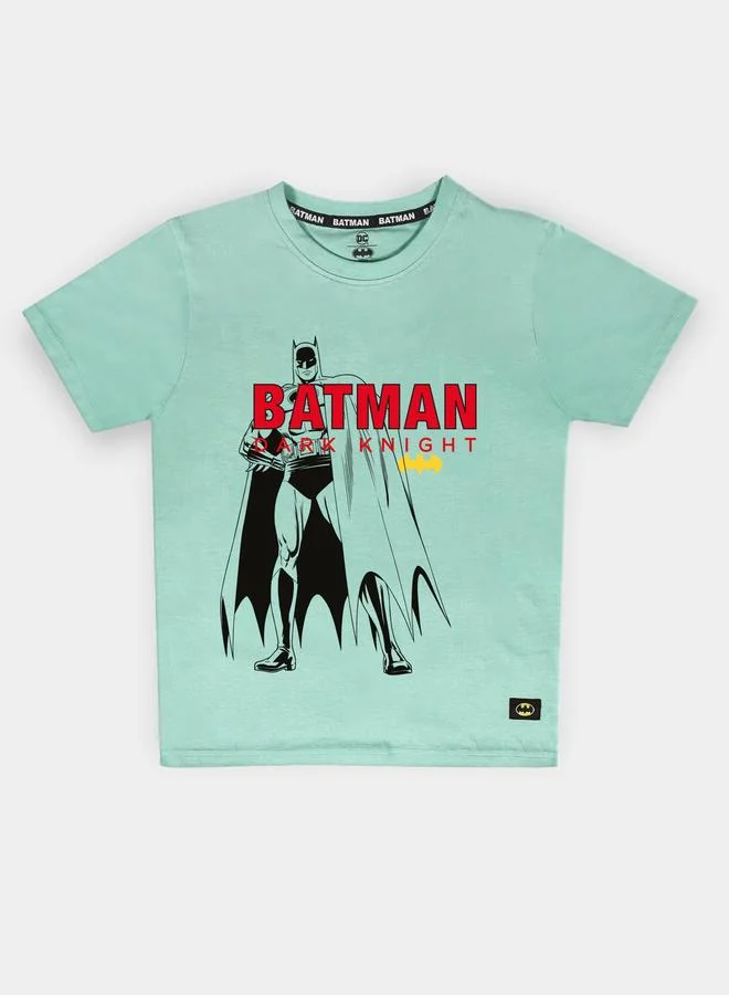Batman Graphic Print Round Neck Fashion T-shirt