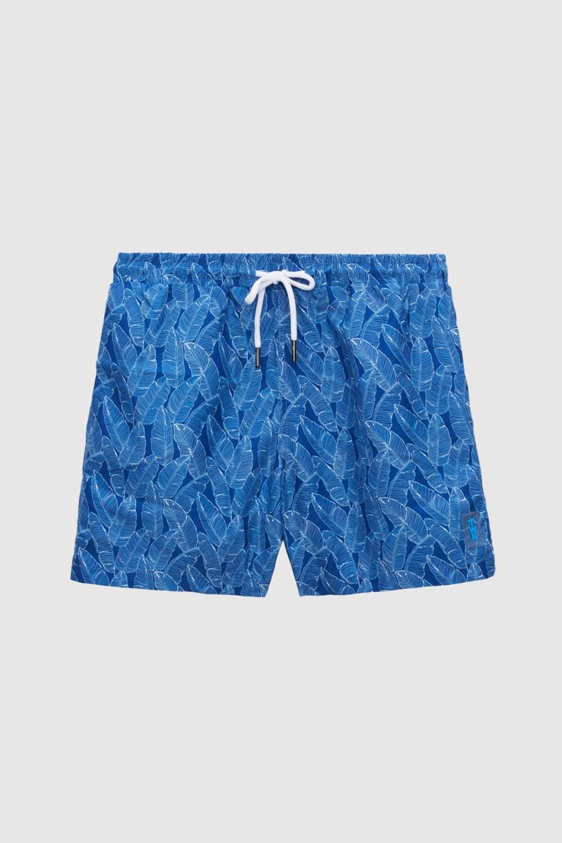 twn Regular Fit Navy Blue Printed Shorts Swimsuit 2EC62AD101100  - Image 1