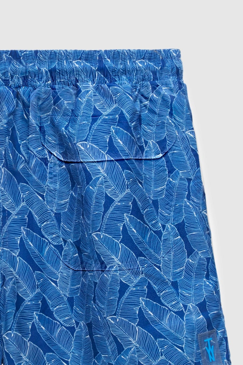 twn Regular Fit Navy Blue Printed Shorts Swimsuit 2EC62AD101100  - Image 4