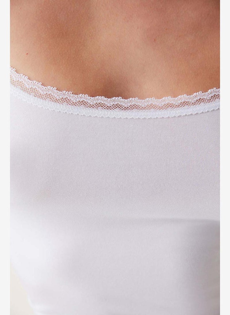 Penti Women Modal White Camisole - Image 3