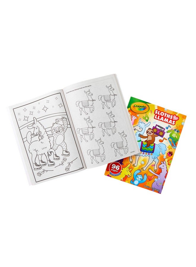 Crayola Coloring Booksloths & Llamas (040496) - Image 3