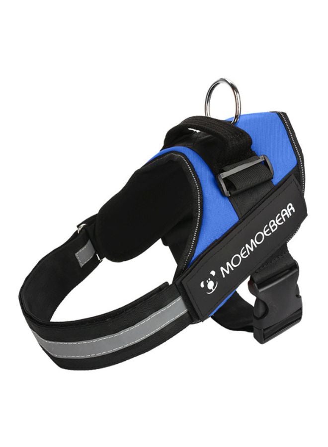 Reflective Vest Dog Harness Blue/Black - Image 1