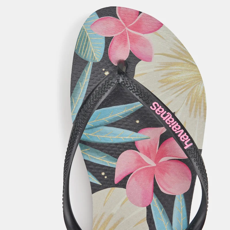havaianas Women's Slim Floral Flip Flops