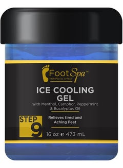 Foot Spa Foot Spa -16 oz Cooling Gel - Mint, Eucalyptus, Menthol, Peppermint Extract - Refreshing Pedicure Relief 