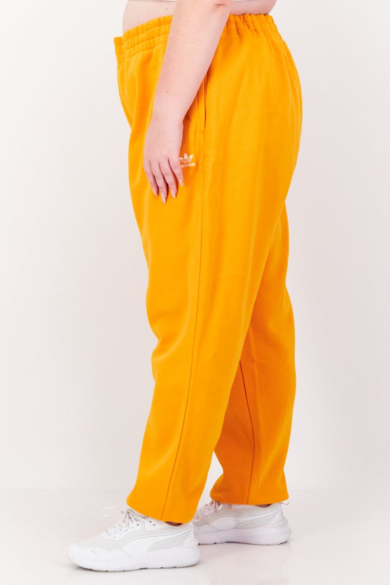 adidas Originals Women Plus Size Training Sweatpants, Orange - Image 4
