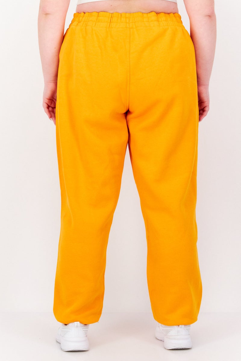adidas Originals Women Plus Size Training Sweatpants, Orange - Image 4