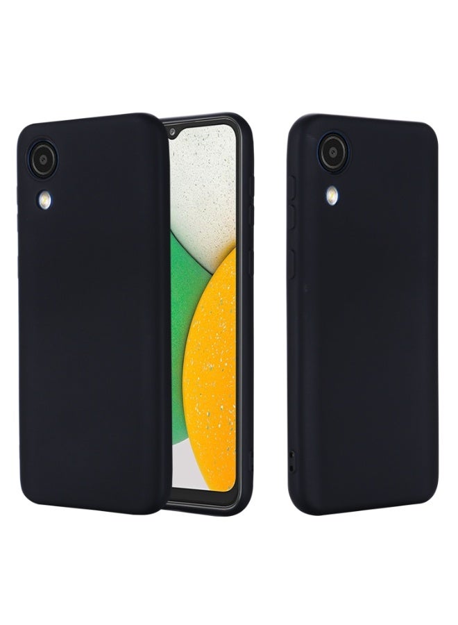 Protective Cover For Samsung Galaxy A03 Core , Slim Fit Soft Back TPU Case Flexible Silicone Cover Compatible For Samsung Galaxy A03 Core - Black