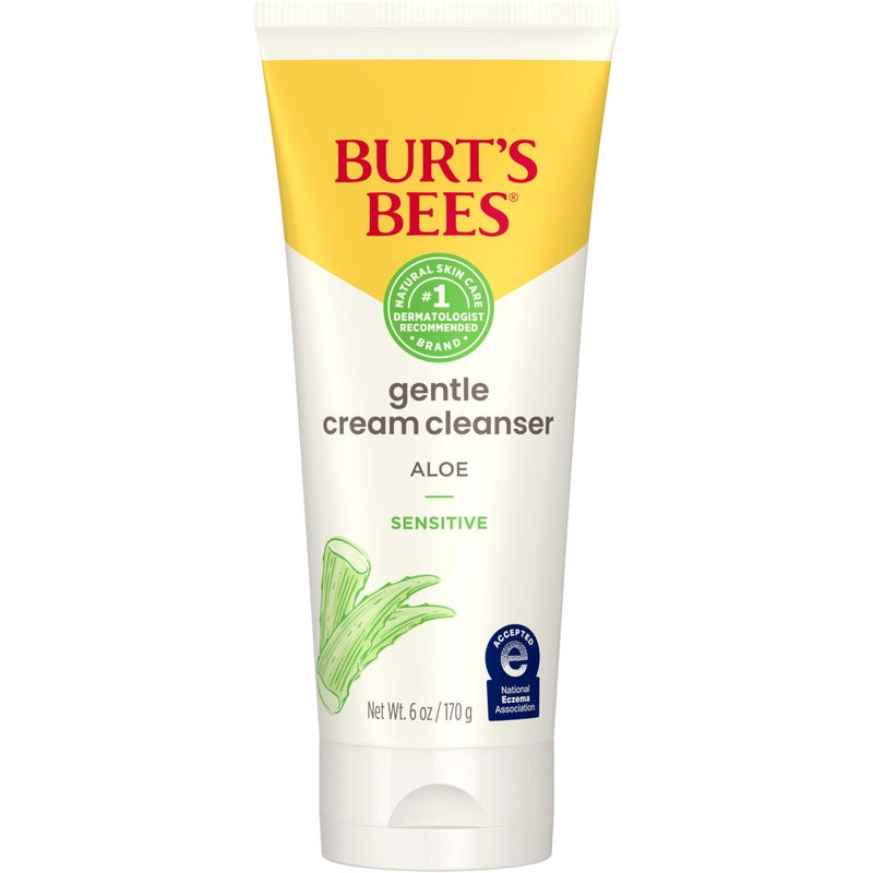 Burt's Bees 99% Natural Sensitive Facial Cleanser with Cotton Extract, 170g, packaging may vary