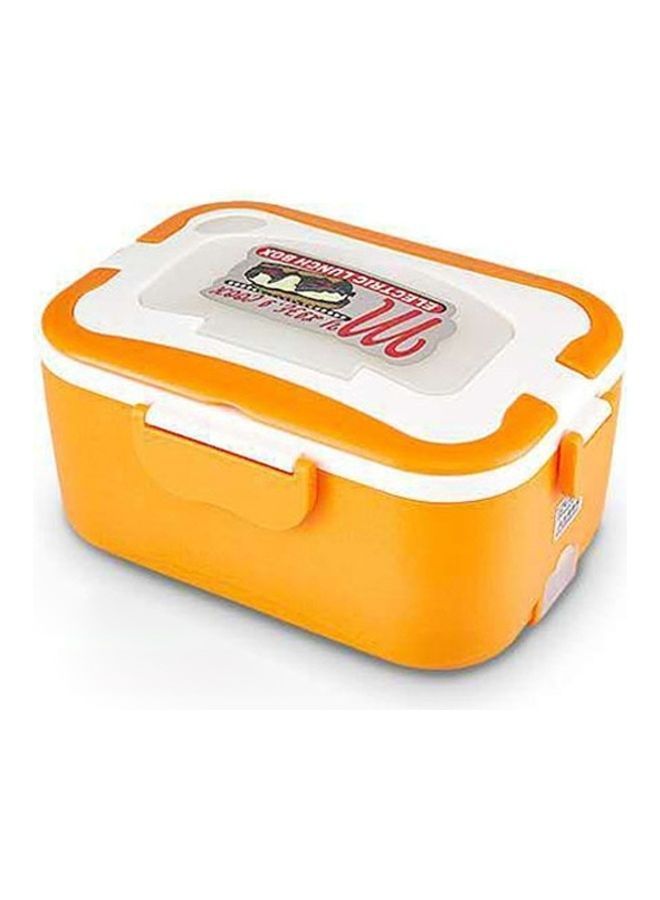 NIBEMINENT 2 Pcs Portable Electric Heated Food Warmer Box Orange 25 x 20 25cm - Image 2