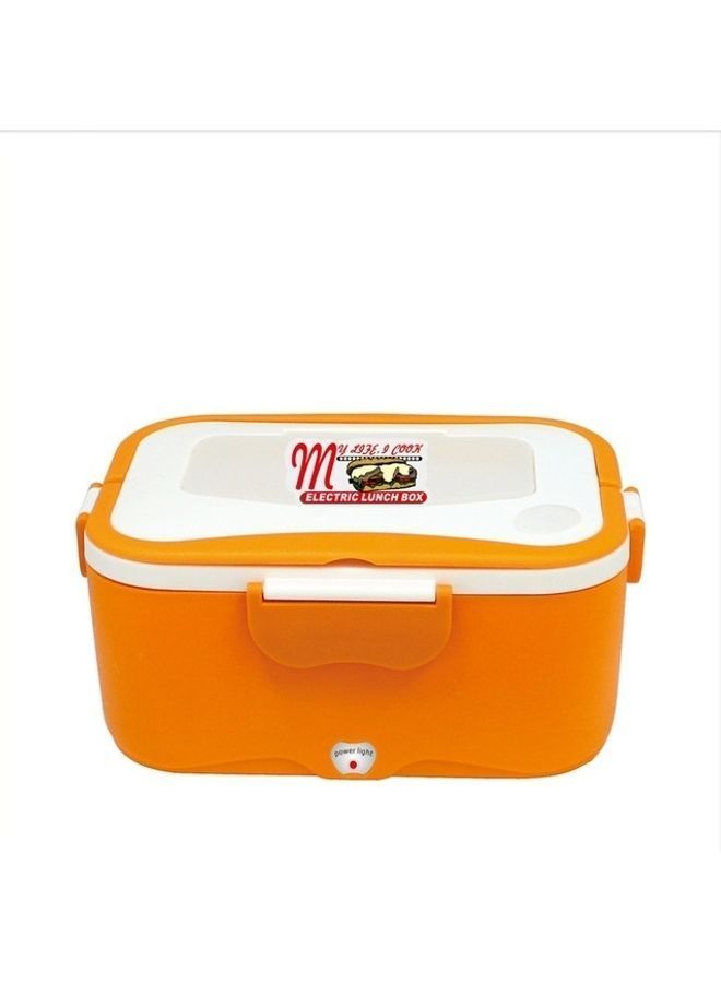 NIBEMINENT 2 Pcs Portable Electric Heated Food Warmer Box Orange 25 x 20 25cm - Image 3