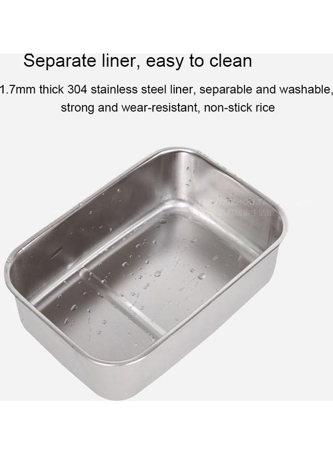 NIBEMINENT 2 Pcs Portable Electric Heated Food Warmer Box Orange 25 x 20 25cm - Image 5