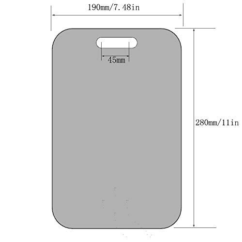 XOYO APHUIME Fogless Shower Mirror (11inX7.48in), Anti-Fog Frameless Wall Hanging Makeup & Shaving Bathroom Accessory (Large, Shaver Hook) - Image 3
