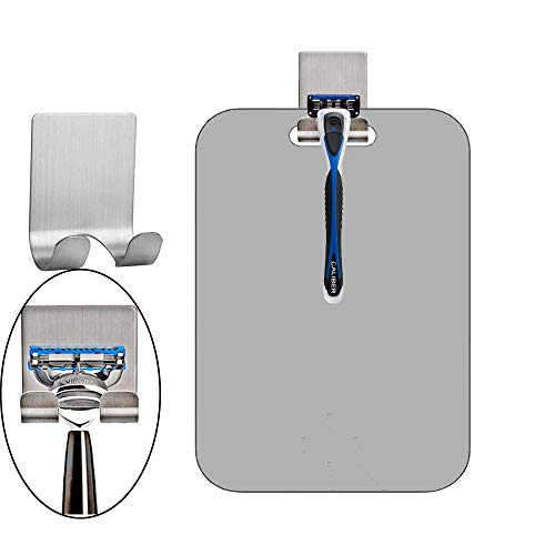 XOYO APHUIME Fogless Shower Mirror (11inX7.48in), Anti-Fog Frameless Wall Hanging Makeup & Shaving Bathroom Accessory (Large, Shaver Hook) - Image 5