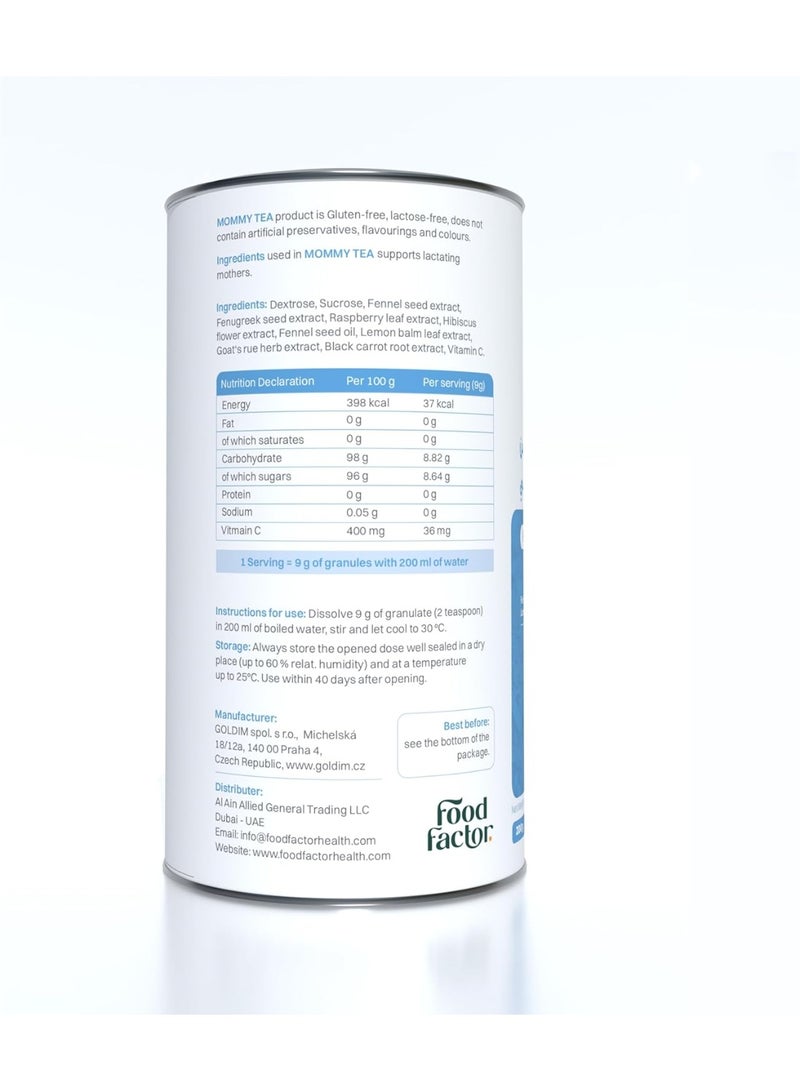 Food Factor Babio Mommy Tea – Herbal Lactation Support for Breastfeeding Mothers | Mother's Milk Tea Granules With Fennel & Fenugreek | 200g (22 Servings) pack of 2 - Image 5