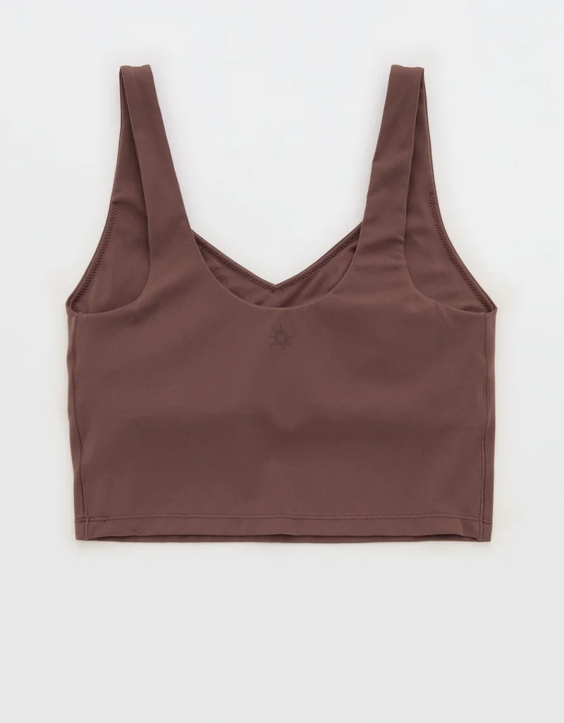 Aerie  OFFLINE By Aerie Real Me Low Key Longline Sports Bra for Women | Best Price UAE