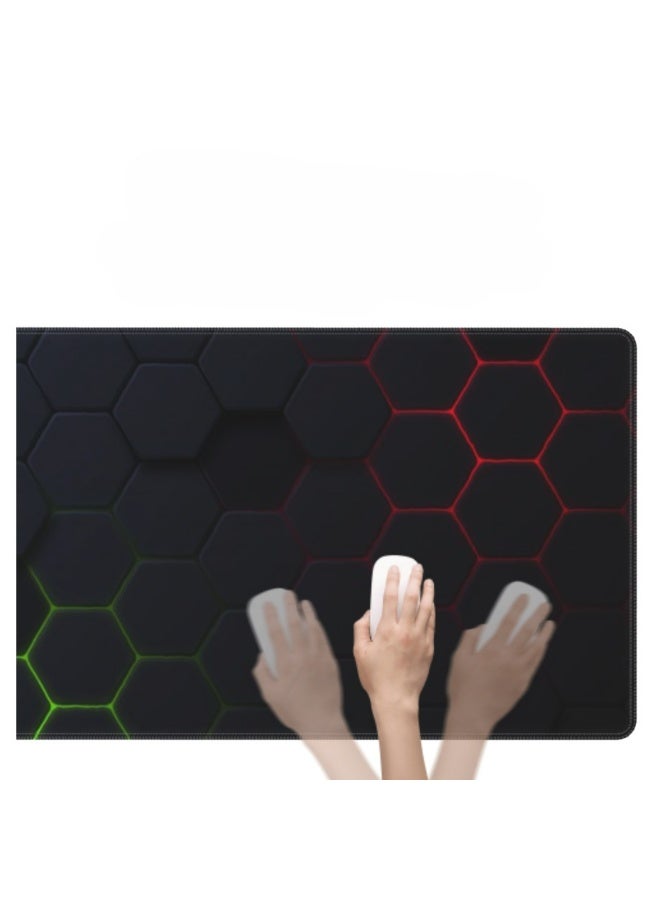 Gaming Laptop Mouse Pad Gaming Mouse Pad Big Desk Pads PC Keyboard Non-Slip 800 * 300 * 3mm Thicker Supper Rubber Table Mat Mouse Pads Edges Design for mouse and keyboard,gaming home and working office - Image 4