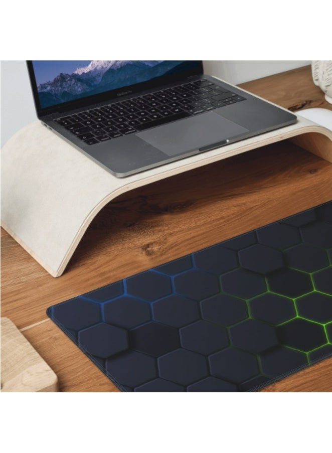 Gaming Laptop Mouse Pad Gaming Mouse Pad Big Desk Pads PC Keyboard Non-Slip 800 * 300 * 3mm Thicker Supper Rubber Table Mat Mouse Pads Edges Design for mouse and keyboard,gaming home and working office - Image 2