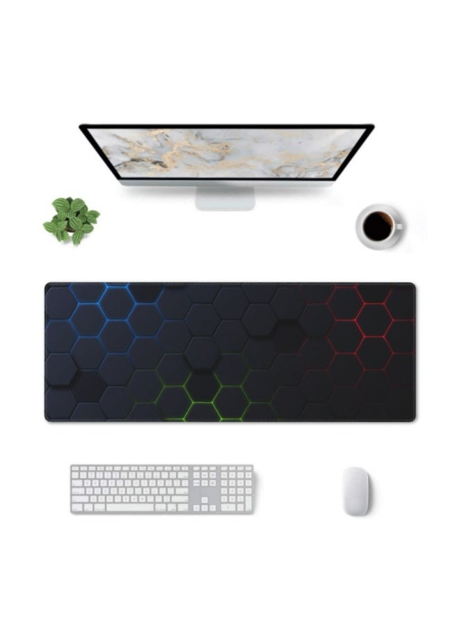 Gaming Laptop Mouse Pad Gaming Mouse Pad Big Desk Pads PC Keyboard Non-Slip 800 * 300 * 3mm Thicker Supper Rubber Table Mat Mouse Pads Edges Design for mouse and keyboard,gaming home and working office - Image 1
