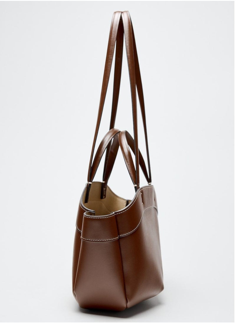 Zara Tote Shopping Bag with Removable Bundle  - Image 3
