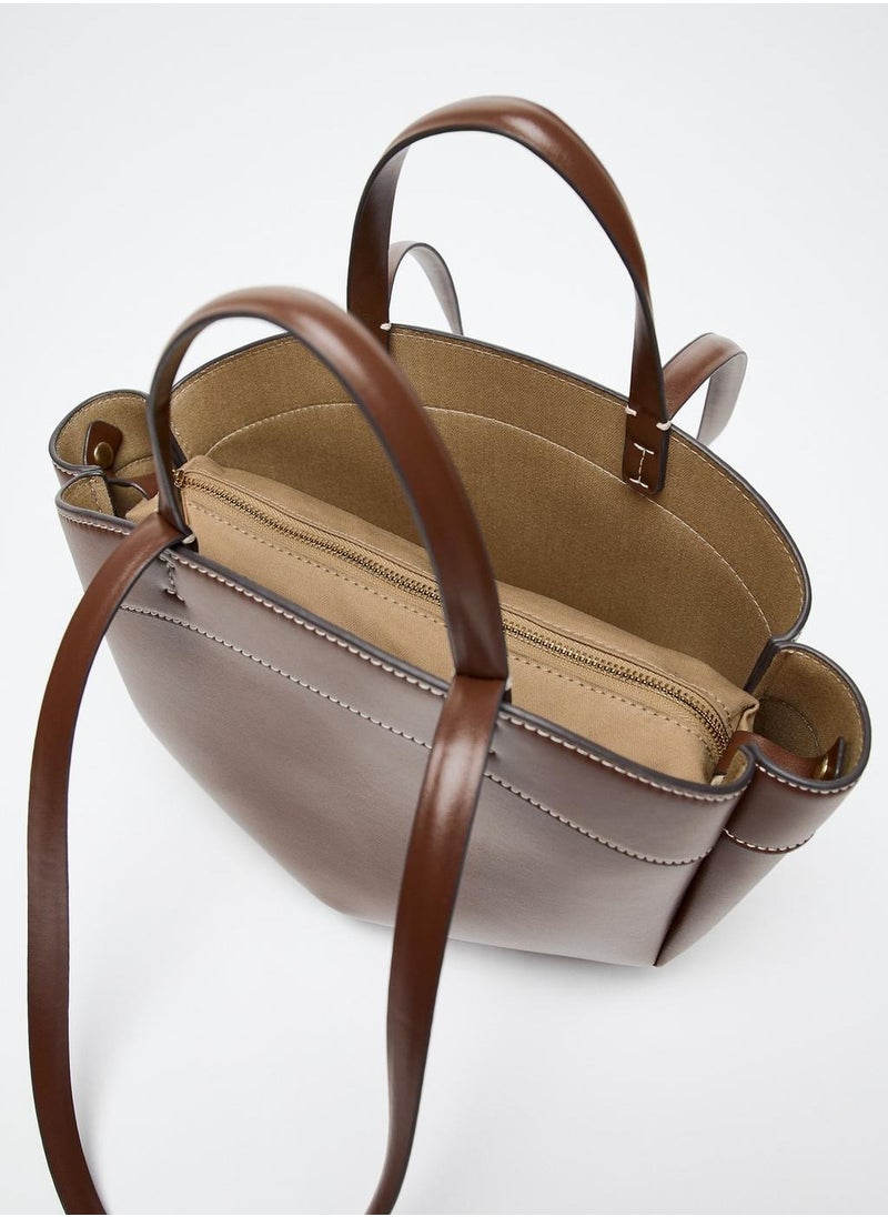 Zara Tote Shopping Bag with Removable Bundle  - Image 4