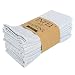 INFEI White Striped Linen Cotton Dinner Cloth Napkins  Set of 12 40 x 30 cm  for Events  Home Use Sky Blue - Image 2