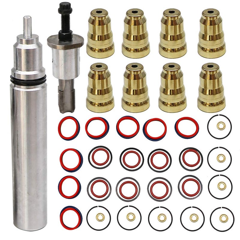 kipa Injector Sleeve Cup Removal Installation Tool Kit F4TZ9F538A Replace for Ford 73L 19942003 1814376C1 1833564C92 1833564C91 1823492C97 F8TZ9229AA XC3Z9229AB