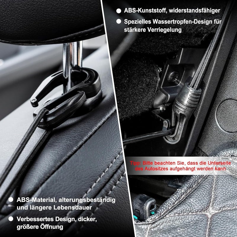 VEHIRIE Car Seat Net - Universal 3-Tier Mesh Storage Organizer for Front Seats - Image 3