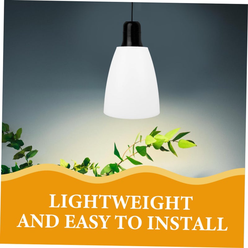 White Plastic Replacement Lampshade 2 Pack Durable Light Cover For Home Decor - Image 4