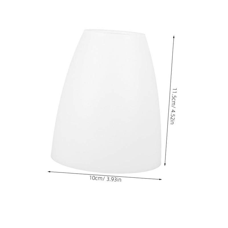 White Plastic Replacement Lampshade 2 Pack Durable Light Cover For Home Decor - Image 3