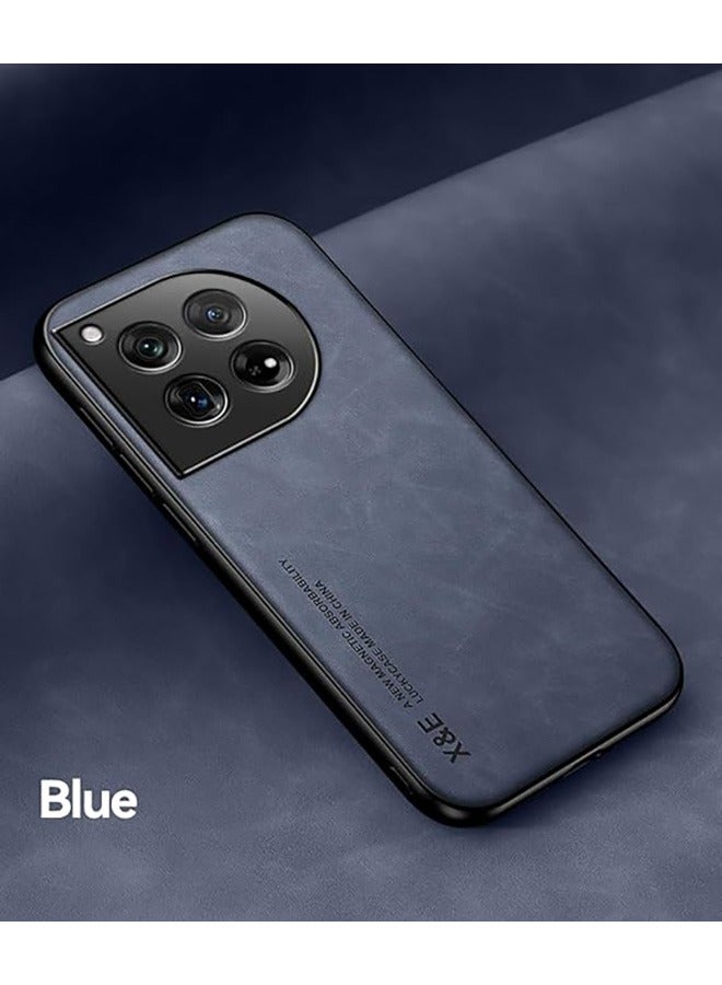 OnePlus 12 حالة الهاتف المحمول ، الهاتف المحمول حالة صدمة ، حماية ضد السقوط ، بو + تبو + كمبيوتر مواد ذات جودة عالية ، ومناسبة ل OnePlus 12 المدمج في لوحة معدنية تغطي الوفير - الأزرق - Image 4