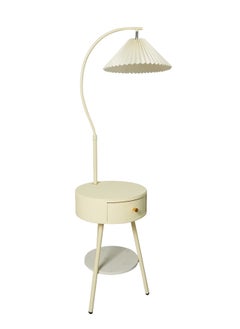 شاربدو مصباح أرضي بإضاءة LED بـ 3 ألوان مع درج أبيض، ارتفاع قابل للتعديل كريمي 38x38x(149-160) سنتيمتر  - Image 2