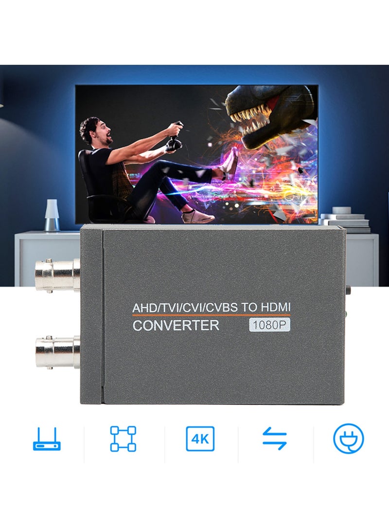 AHD TVI CVI CVBS to HD Multimedia Interface Converter Full HD 720P 1080P 3MP 4MP 5MP 8MP BNC to HD Video Adapter - Image 2