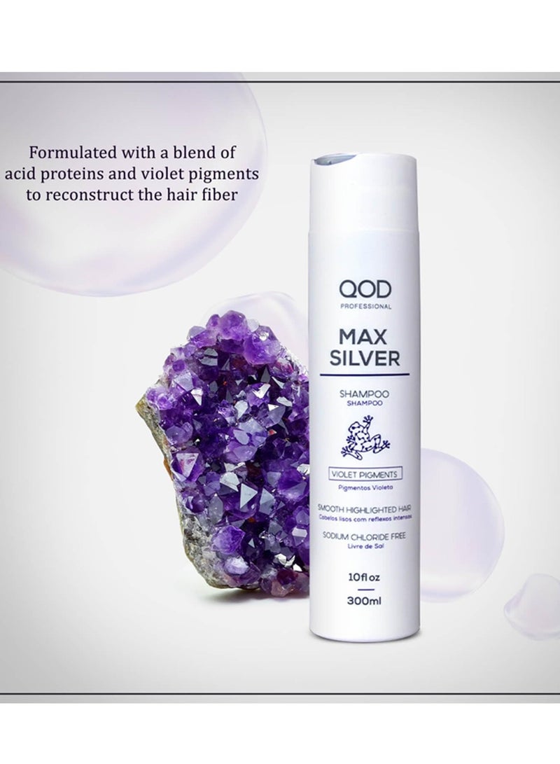 QOD Professional Max Silver Shampoo 300ml Sulphate free Sodium Chloride free - Image 4