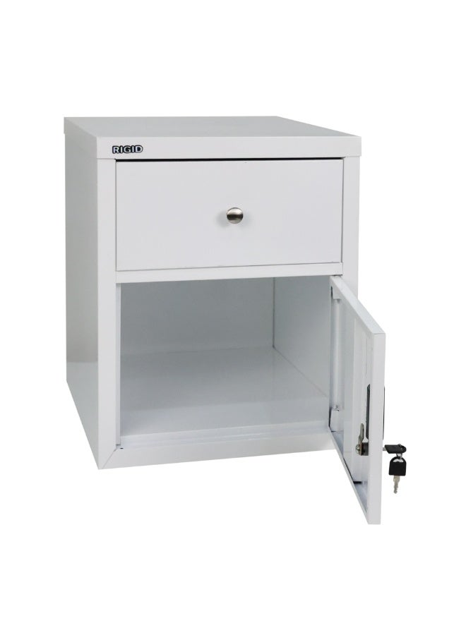 RIGID قاعدة سرير فولاذية بيضاء 50x40x45 سم - Image 3