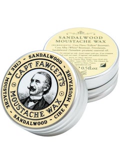 Captain Fawcetts Moustache Wax  Sandalwood 05 fl oz 15ml