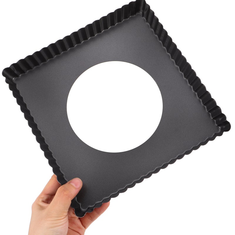 Non-Stick Pizza Pan With Removable Bottom Carbon Steel Baking Tray For Homemade Pizza Diy Cake And Pie Cheesecakes Baking Mold - Image 2