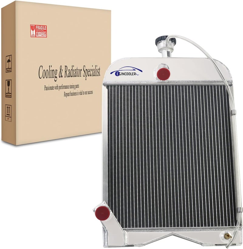 EGINCOOLER OEM# 8N8005 86551430 Aluminum 3 Rows Core Radiator for Ford 8N 9N 2N Tractors - Image 1