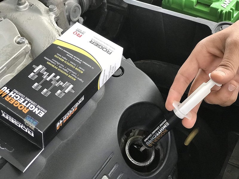 Roger Engitech Nano Ceramic Coating - High Performance Ceramic Engine Oil Additive With Friction Reduction Technology - Enhances Engine Efficiency, Suitable For All Cars - Image 2