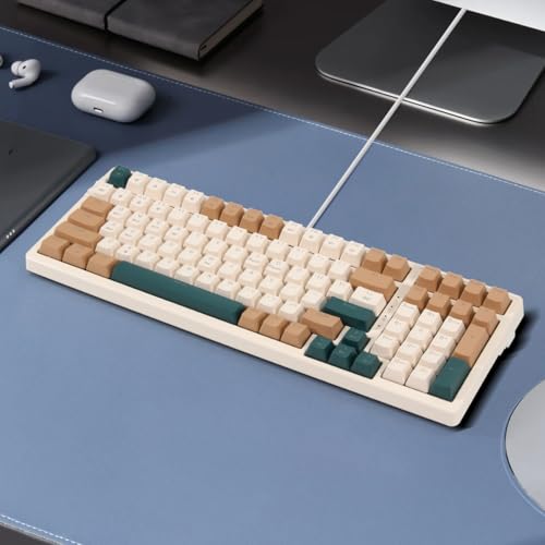 Merdia Wireless Mechanical Keyboard, Triple Mode 2.4G/USB-C/BT Gaming Keyboards 100 Keys RGB Backlit, Brown Switch Rechargeable | Brown Combo - Image 2