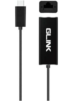 GLINK GLINK GL 014 USB Type C to RJ45 Gigabit Ethernet Adapter 10/100/1000 Mbps, Compatible with Galaxy S22 Ultra, iPad Pro 2020, MacBook Pro, Chromebook Pixel, Dell XPS 13 (Aluminum Body) 