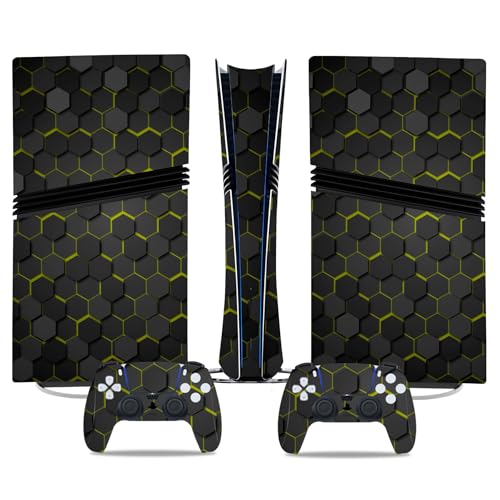 CXWITHY Sticker Decal for PS5 Pro Digital, Skin Wrap Protective Vinyl Cover for Console and Controller (Dark Grey) - Image 1