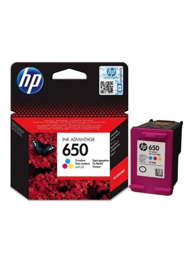 HP حزمة مكونة من 2 خرطوشة حبر أصلية HP 650 باللون الأسود وثلاثي الألوان أسود و (ثلاثي الألوان) - Image 1