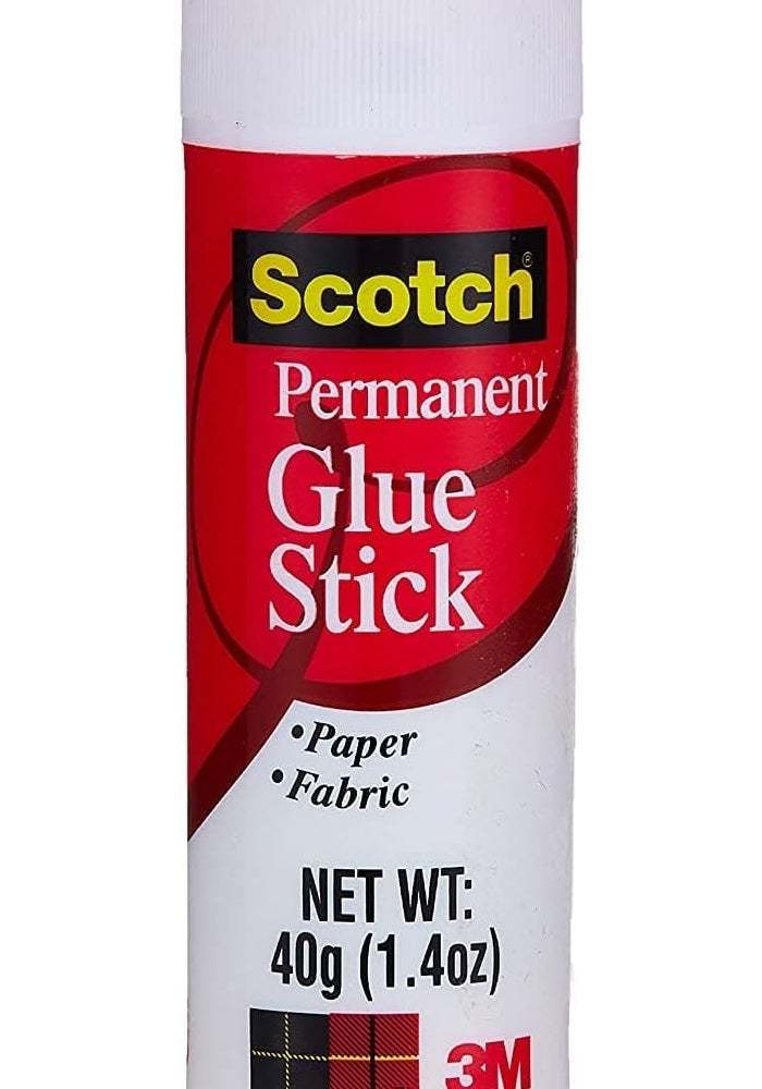 Scotch Permanent Glue Stick 1.38 oz (40g) - Non-Toxic, Strong Adhesive for Paper and Fabric - Image 1