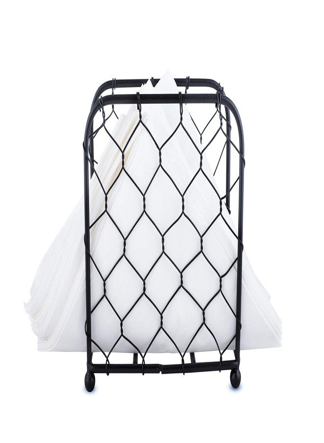 GoCraft Chicken Wire Napkin Holder – Rustic Farmhouse Black Finish, Durable & Stylish Napkin Holder for Kitchen, Dining Table, Countertop, Home Décor, Vintage Design, Functional Organizer - Image 3