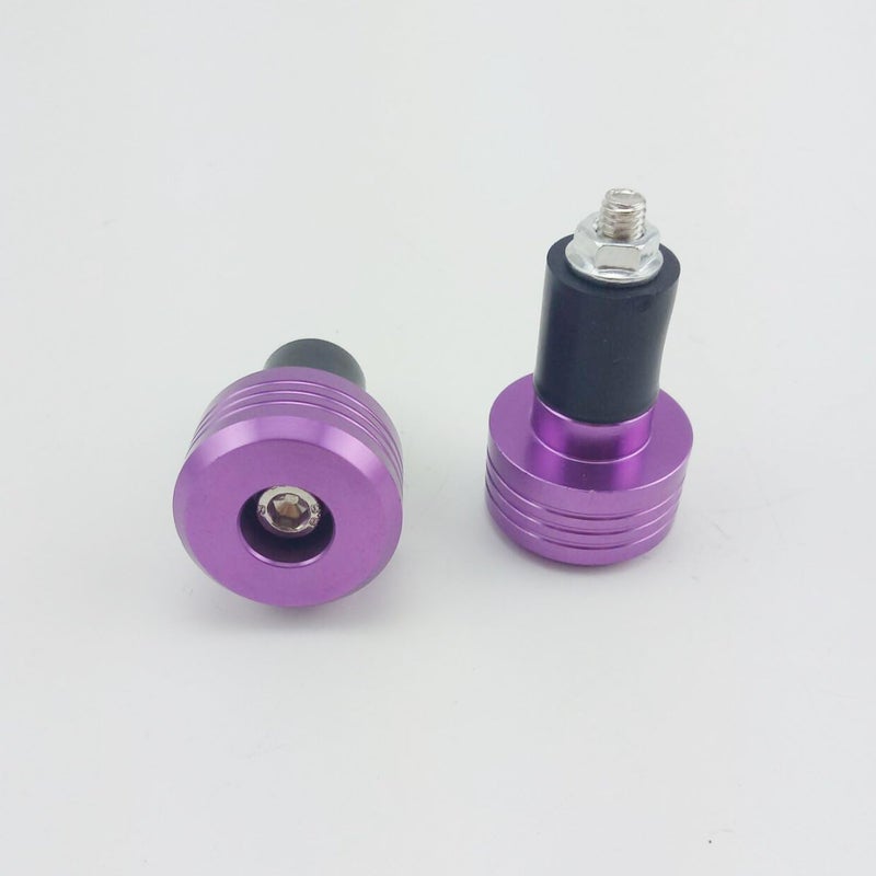 OKSTNO Motorcycle Handlebar Ends,7/8'' Handle Bar Slider Caps Weight Plugs CNC Aluminum (Purple) - Image 4